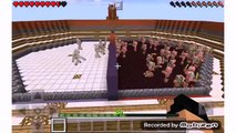 5 Iron Golems vs 50 Zombie Pigmens Minecraft PE