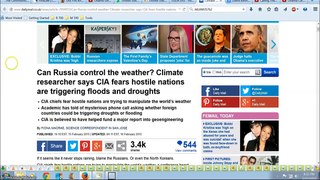 CIA war gaming with Russia over Geo Engineering