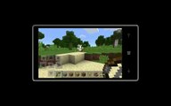 Minecraft: Pocket Edition Gameplay On Nokia Lumia 525 Windows Phone 8.1