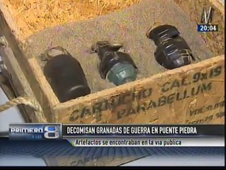 Puente Piedra: Hallaron otras tres granadas de guerra en una zona desolada