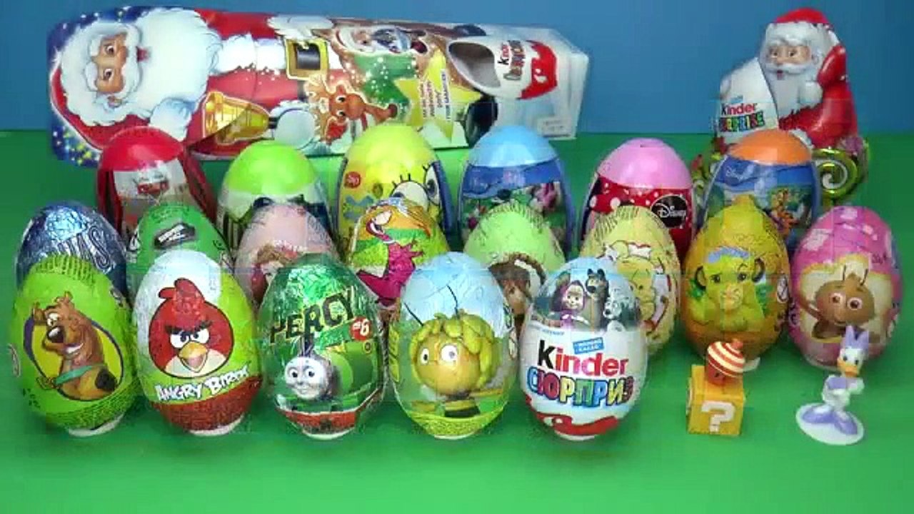 26 Surprise eggs, Маша и Медведь Kinder Surprise Disney Pixar Cars 2 Mickey Mouse