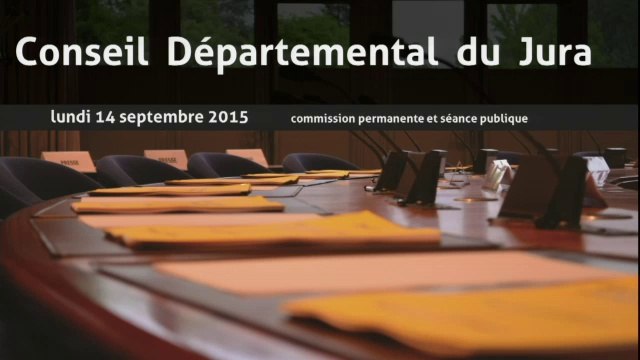Conseil départemental du Jura - Séance du 14 septembre 2015 - Présentation du rapport d'activité des services de l'État en présence de M. Le Préfet du Jura