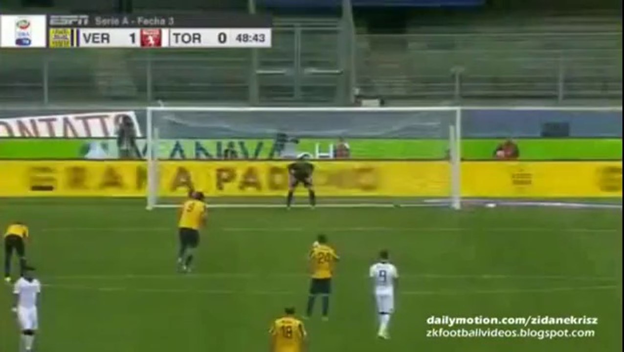Luca Toni 1:0 | Hellas Verona v. Torino 13.09.2015 HD