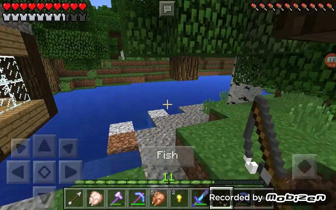 Mcpe 12.1 let's play #8 fishing