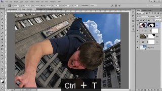 Photoshop CC   Photo Manipulation Effects Tutorial   Perspective boy Building