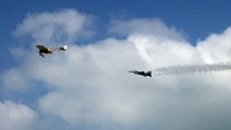 116 years of Aviation History | Blériot XI vs F 16 at Belgian Air Force Days 2014