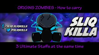 Origins Zombies - How to carry up to 3 Ultimate Staffs at once! (Xbox/PS3)