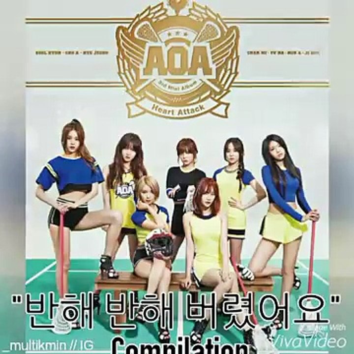 AOA's 심쿵해 "반해 반햐 버렸어요" Compilation
