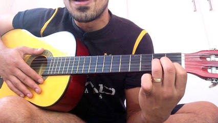 Easiest what's up 4 non blondes 3 minute guitar lesson on my sons guitar!