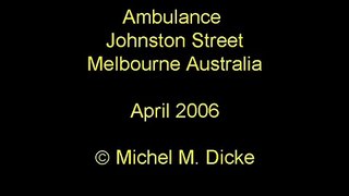 Ambulance on Johnston St