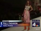 Anchor laughs at model falling down twice