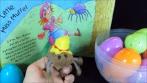 Little Miss Muffet Nursery Rhymes Surprise eggs toys Kienderliedje Rymowanka comptines pour enfants kids videos