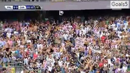 Oscar Hiljemark Goal Palermo 1 - 0 Carpi Serie A 13-9-2015