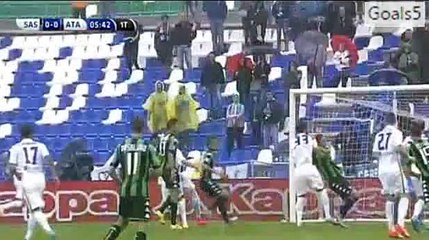 Nicola Sansone Penalty MISS Sassuolo 0 - 0 Atalanta Serie A 13-9-2015