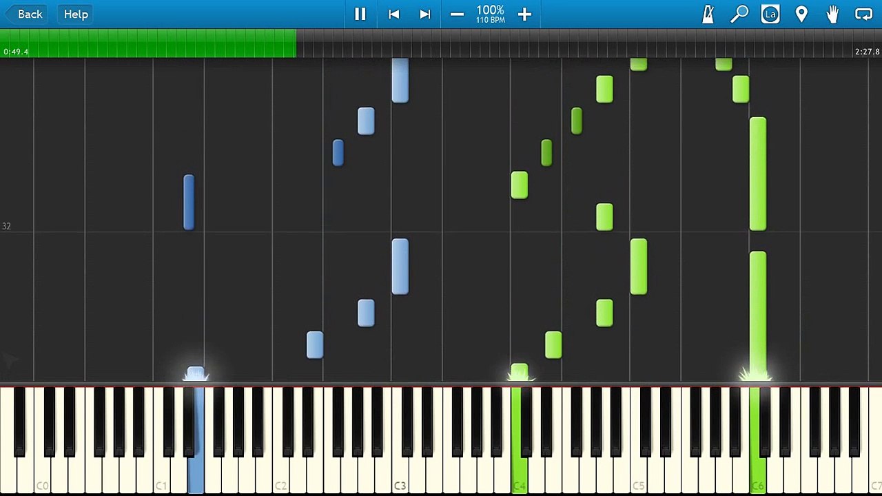 [Synthesia] Ib - Memory (piano tutorial)