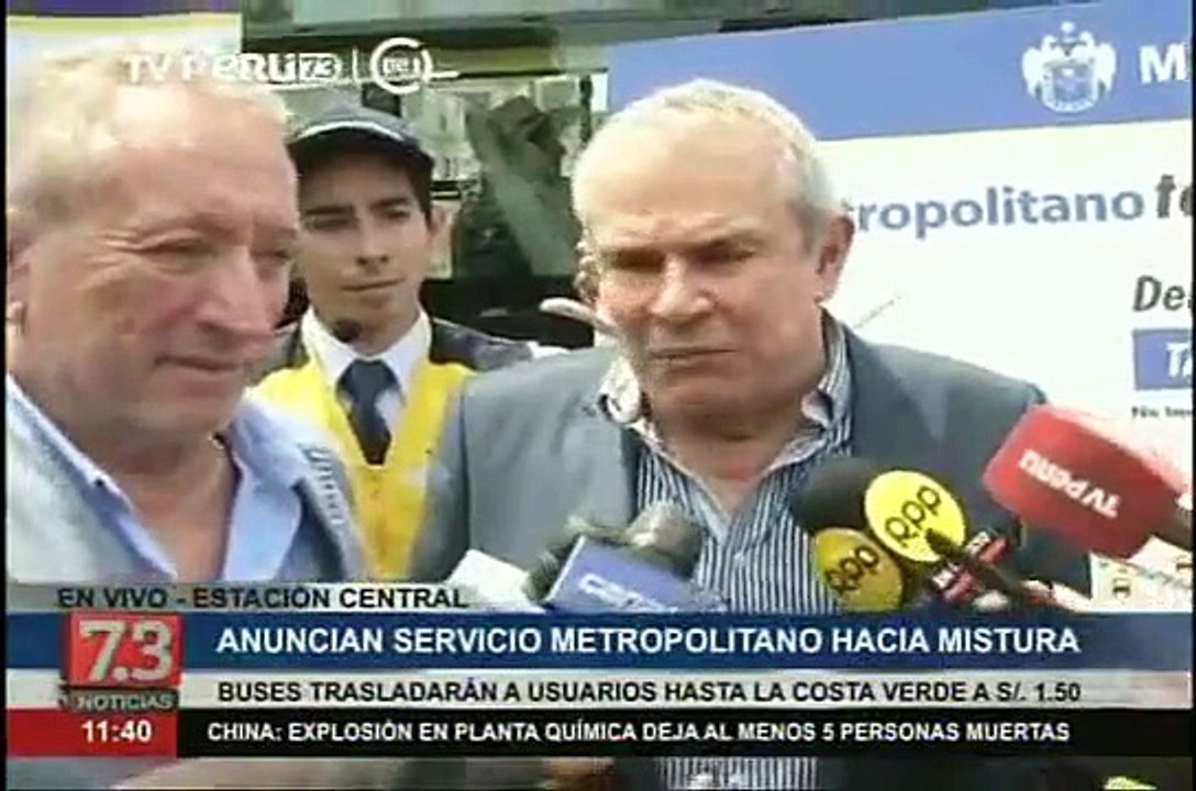 Presentan servicio especial del Metropolitano para llegar a Mistura 2015 - Parte 2