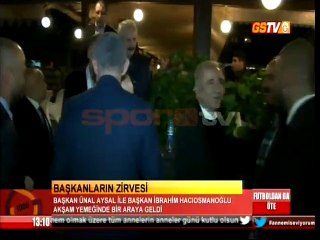 Ünal Aysal ve İbrahim Hacıosmanoğlu yemekte buluştu!