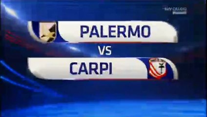 Palermo 1-1 Carpi Half time Highlights Serie A 13.09.2015 HD