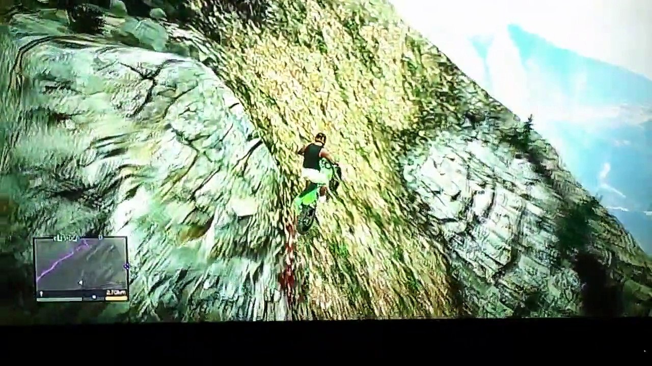 Gta 5 descente du mont Chiliad en moto cross