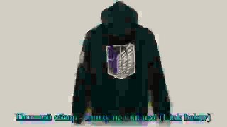 Green Anime Attack on Titan Cosplay Hoodie Sc