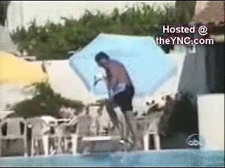 People doing funny things and getting hurt