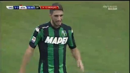 Sime Vrsaljko Red Card Sassuolo 2-2 Atalanta 13.09.2015 HD