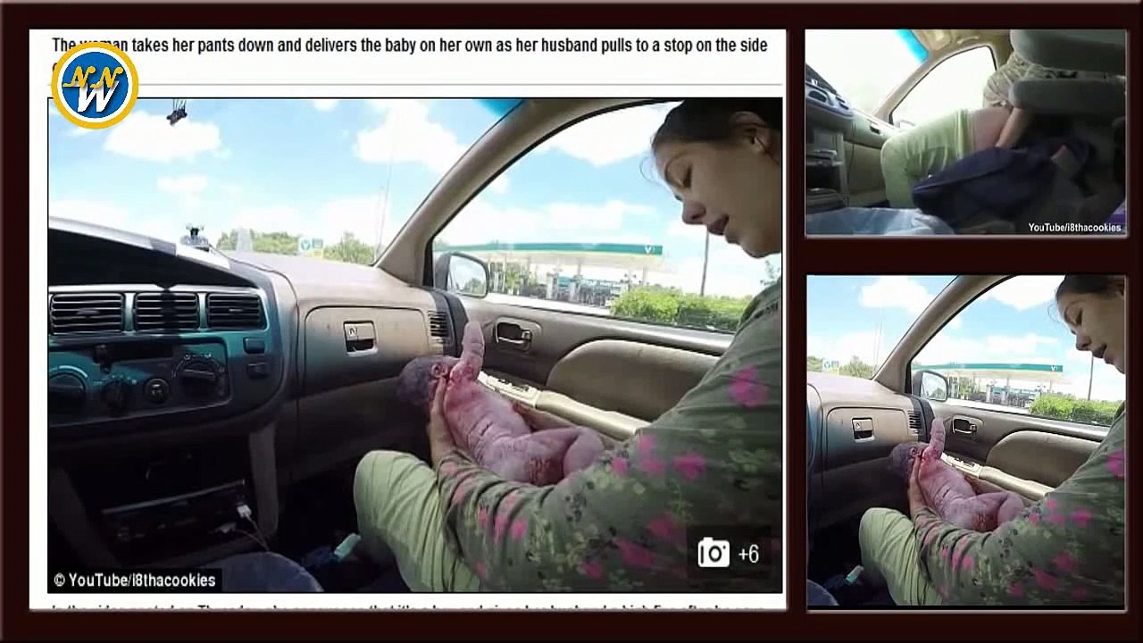 Incredible Video Woman Gives Birth in Car While Husband Drives