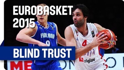 Teodosic's Look-Away-Pass to Bjelica - EuroBasket 2015