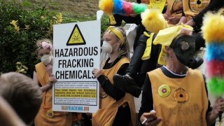 Vivienne Westwood and The Nanas declare War On Fracking at David Cameron's home  - 11 Sept 2015