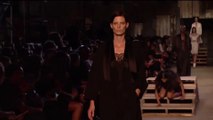Candice Swanepoel Model felt on stage at Givenchy Fashion Show - NYFW Runway