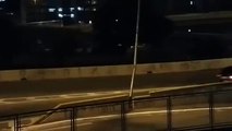 Carjacking fail in Brasilian Highway - Thief hit by car