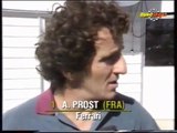 Alain Prost after Suzuka 1990