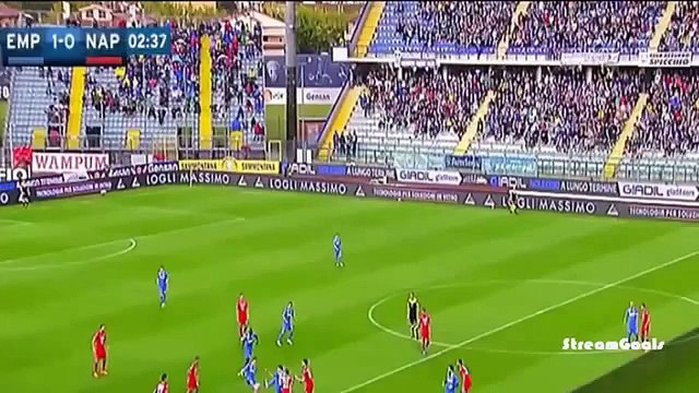 مشاهدة اهداف مباراة امبولي ونابولي بتاريخ 13-09-2015 الدوري الايطالي