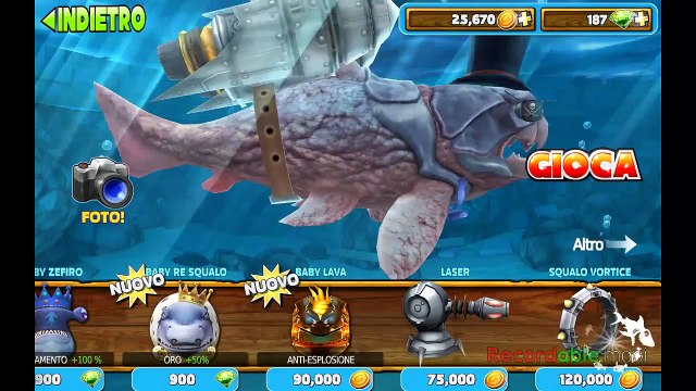 Hungry shark evo dunkleosteus colosso jetpack