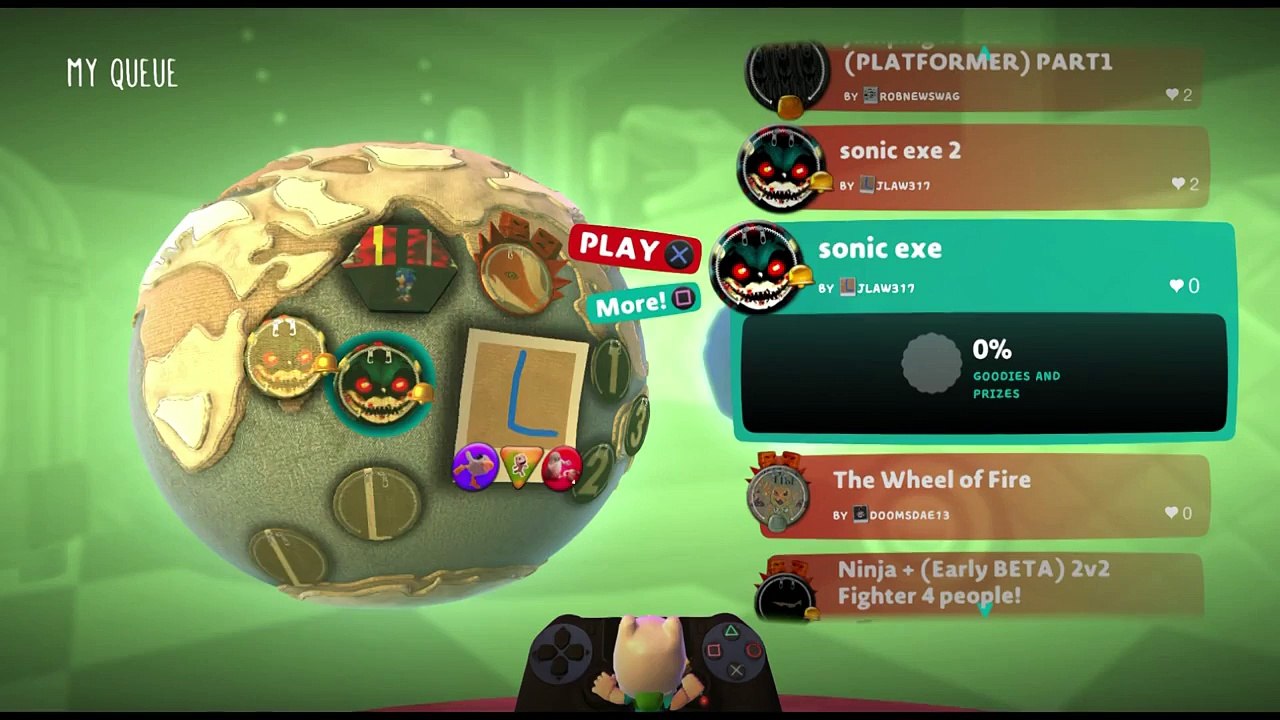 sonic exe 1 & 2 (Little Big Planet 3)