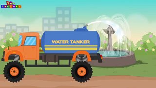 Water tanker for children - Monster trucks for children - Trucks for kids