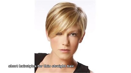 short hairstyles for thin straight hair