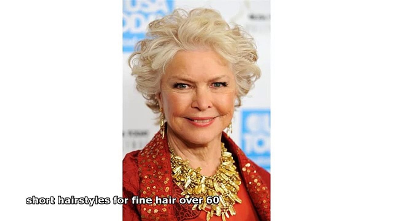 short hairstyles for fine hair over 60