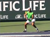 Video Tennis Technique Federer Djokovich Nadal Serve Forehand Backhand Return Top Spin Slice