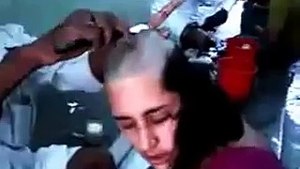Long hair headshave
