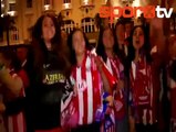 Atletico Madrid taraftarları finali kutladı! Arda Turan tezahüratları...