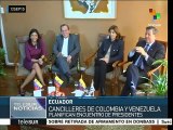 Cancilleres de Venezuela y Colombia buscan reunión de sus presidentes
