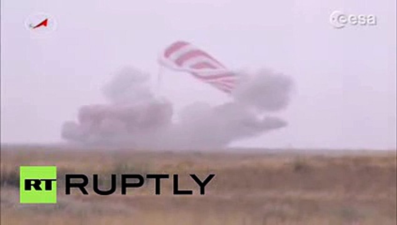 Touchdown! Soyuz TMA-16M trio lands in Kazakhstan