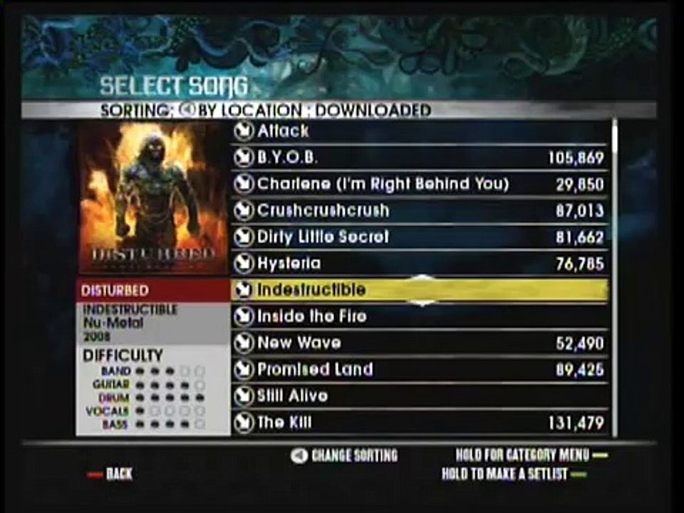 Rock band 2 full setlist (part 1)