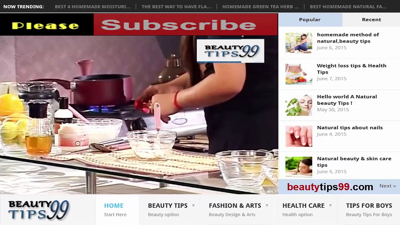 Beauty Tips 99   How to Get Rid Of Dry Skin   Homemade Skin Moisturizer