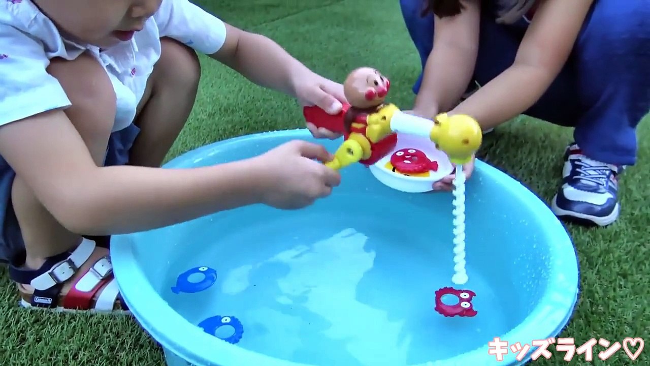 アンパンマン くるくるさかなつり 魚釣り お風呂 おもちゃ Anpanman Fishing Toy