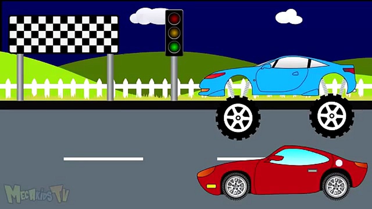 Truck Vs Sport Car Monster Trucks For Children Video for Kids video Dailymotion