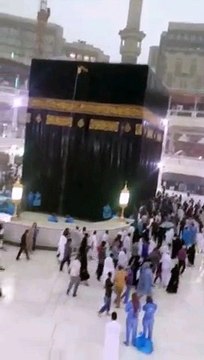 حرم شریف خانہ کعبہ میں باران رحمت کی نایاب ویڈیو