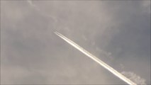 Contrails or chemtrails time-lapse