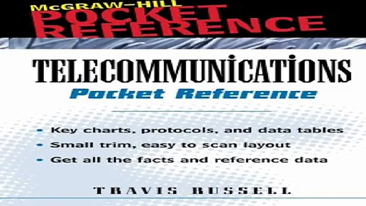 Telecommunications Pocket Reference Pdf